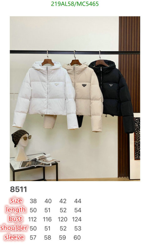 Prada-Down jacket Women Code: MC5465 $: 219USD