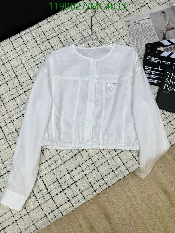 Prada-Clothing Code: MC4033 $: 119USD