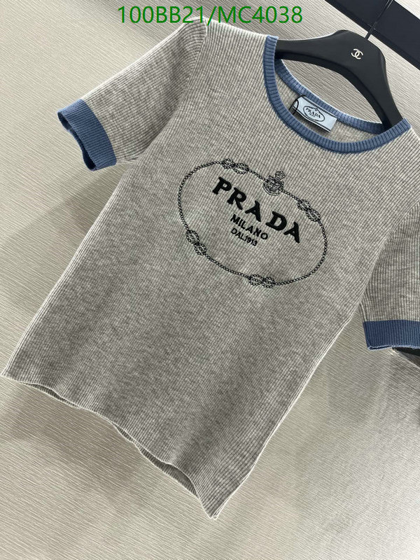 Prada-Clothing Code: MC4038 $: 100USD