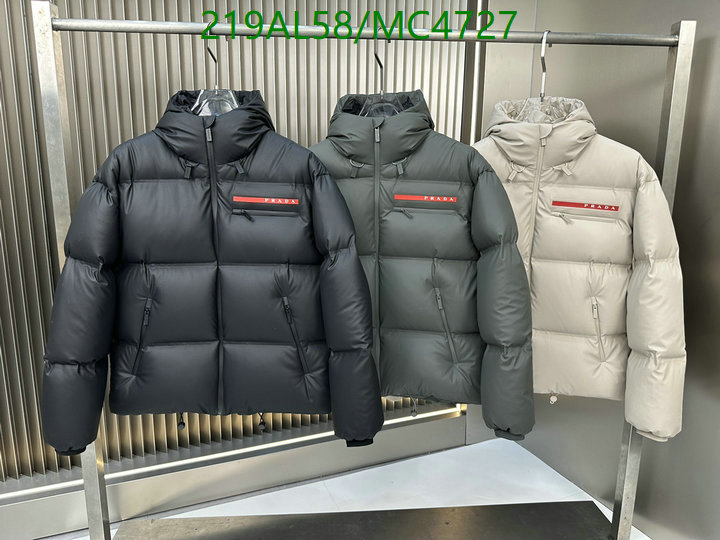 Prada-Down jacket Men Code: MC4727 $: 219USD