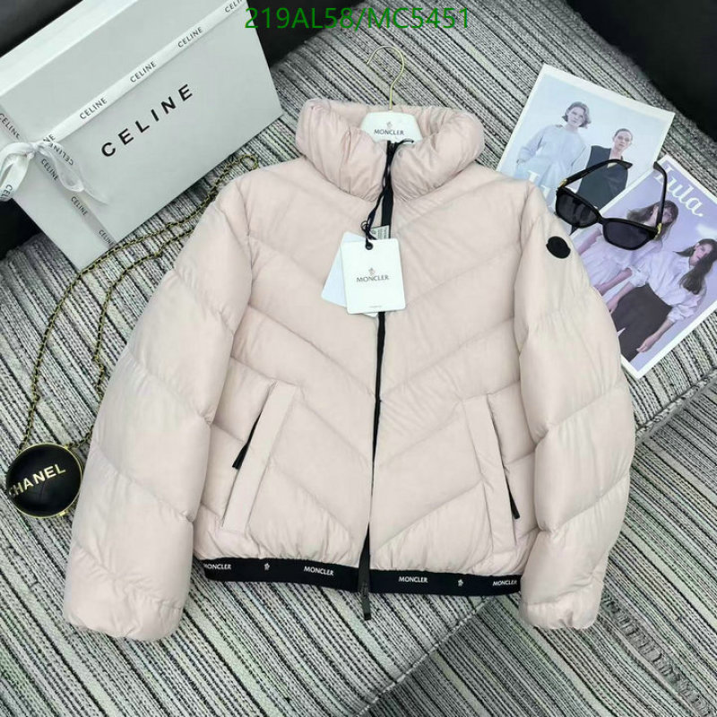 Moncler-Down jacket Women Code: MC5451 $: 219USD