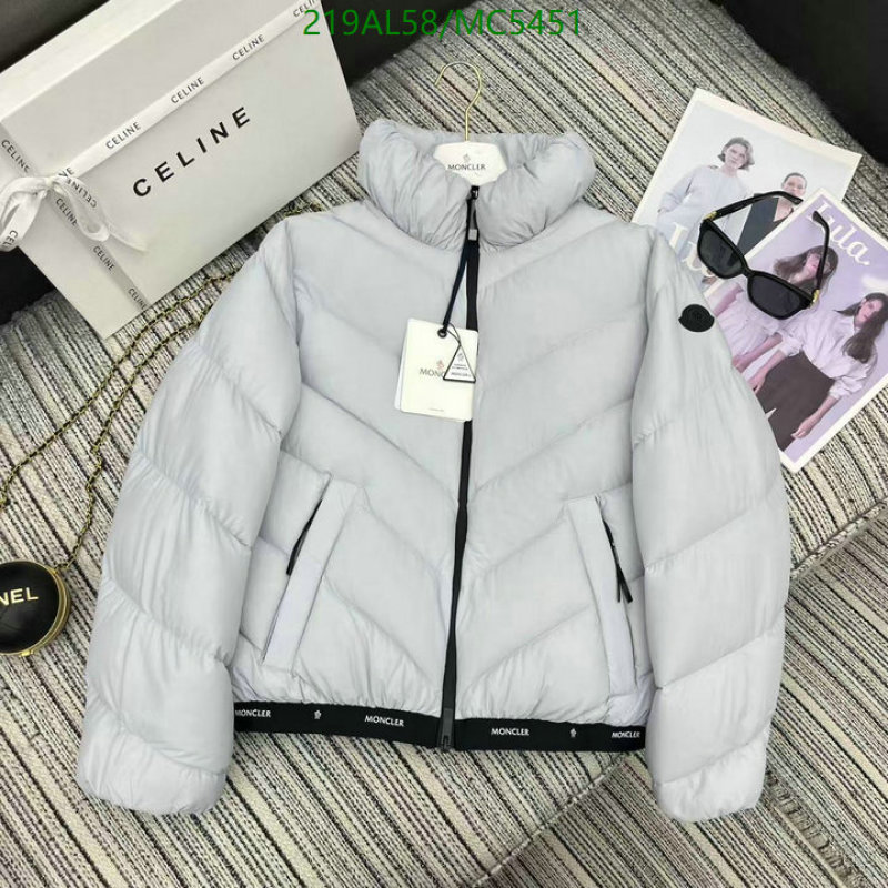 Moncler-Down jacket Women Code: MC5451 $: 219USD