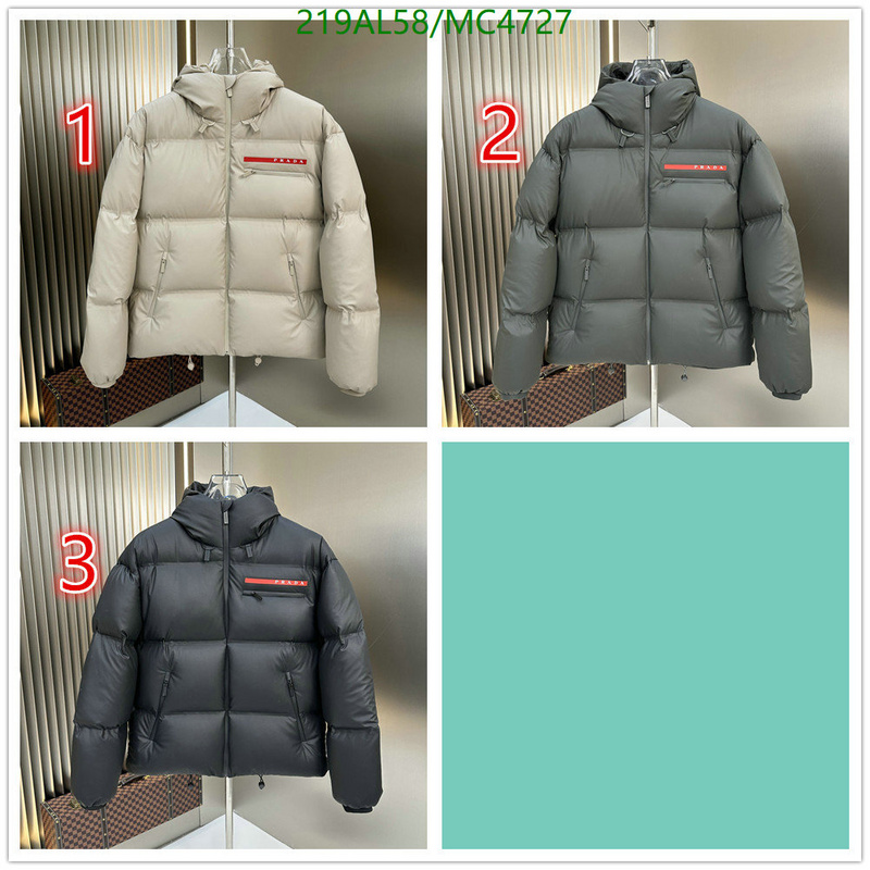 Prada-Down jacket Men Code: MC4727 $: 219USD