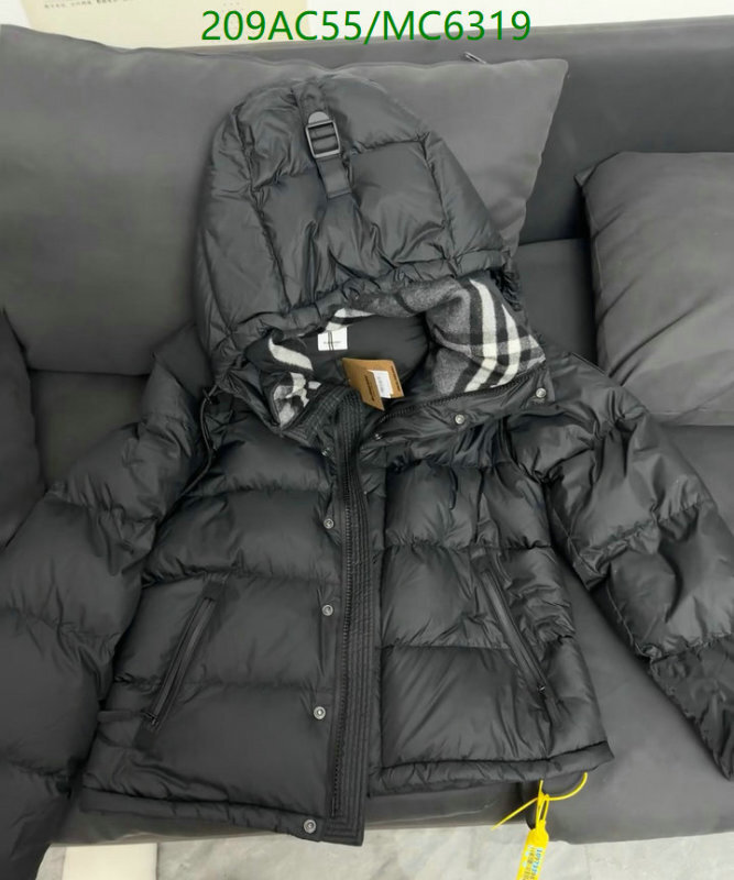 Burberry-Down jacket Men Code: MC6319 $: 209USD