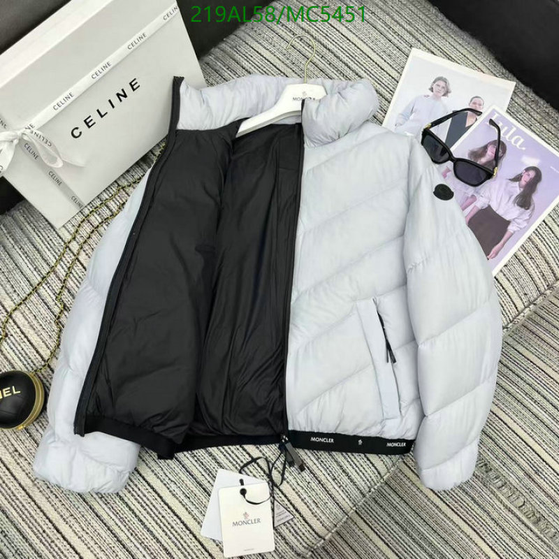 Moncler-Down jacket Women Code: MC5451 $: 219USD