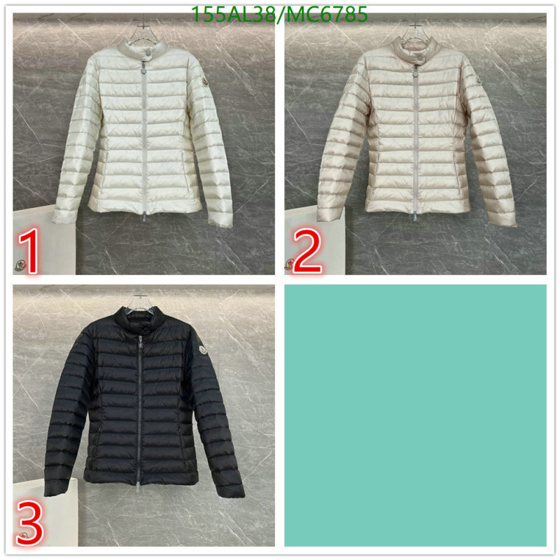 Moncler-Down jacket Women Code: MC6785 $: 155USD