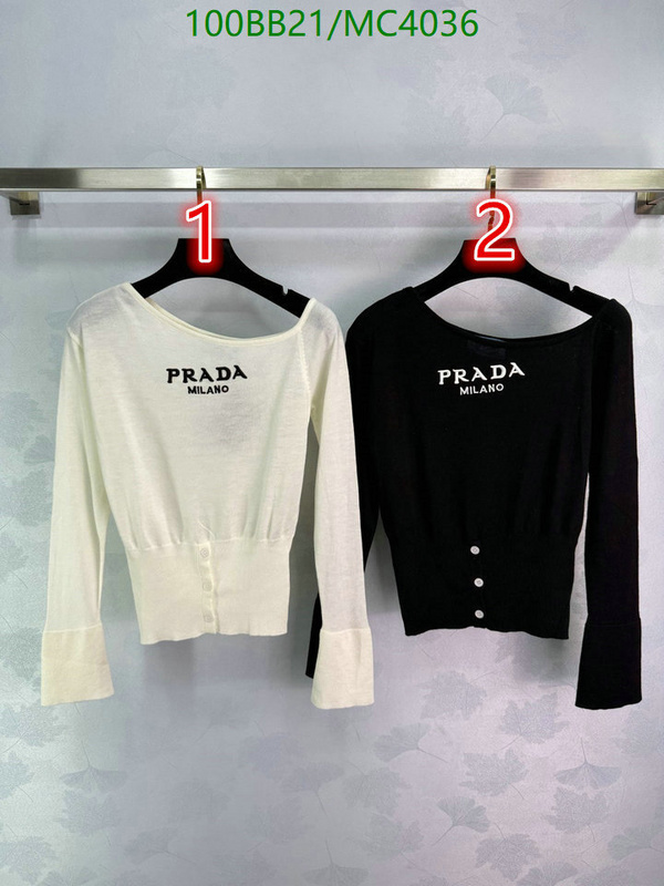 Prada-Clothing Code: MC4036 $: 100USD