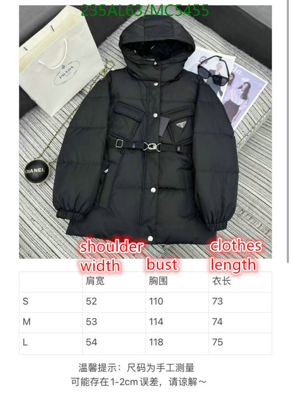 Prada-Down jacket Women Code: MC5455 $: 235USD