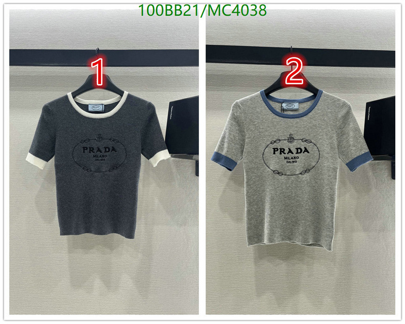 Prada-Clothing Code: MC4038 $: 100USD