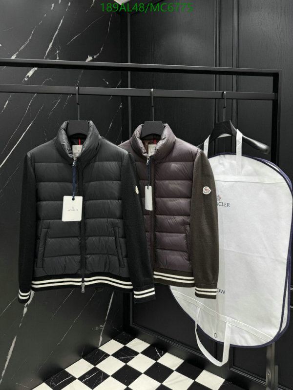 Moncler-Down jacket Men Code: MC6775 $: 189USD