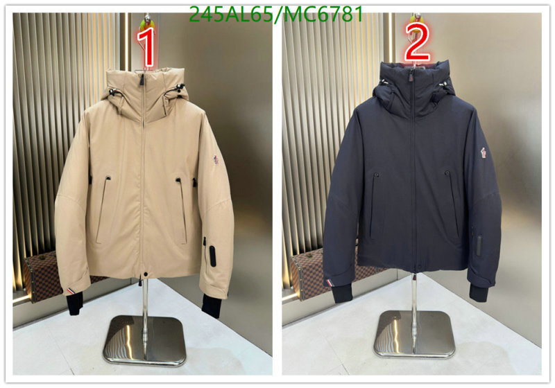 Moncler-Down jacket Men Code: MC6781 $: 245USD