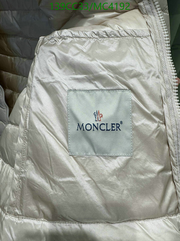 Moncler-Down jacket Women Code: MC4192 $: 139USD