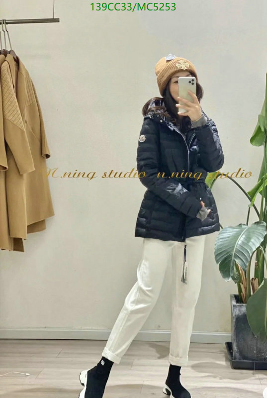 Moncler-Down jacket Women Code: MC5253 $: 139USD