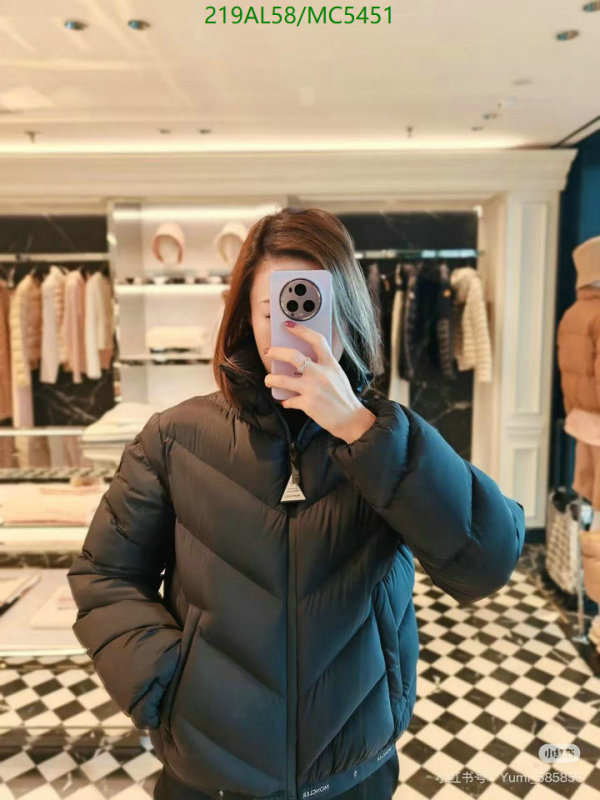 Moncler-Down jacket Women Code: MC5451 $: 219USD