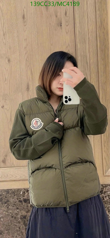 Moncler-Down jacket Women Code: MC4189 $: 139USD