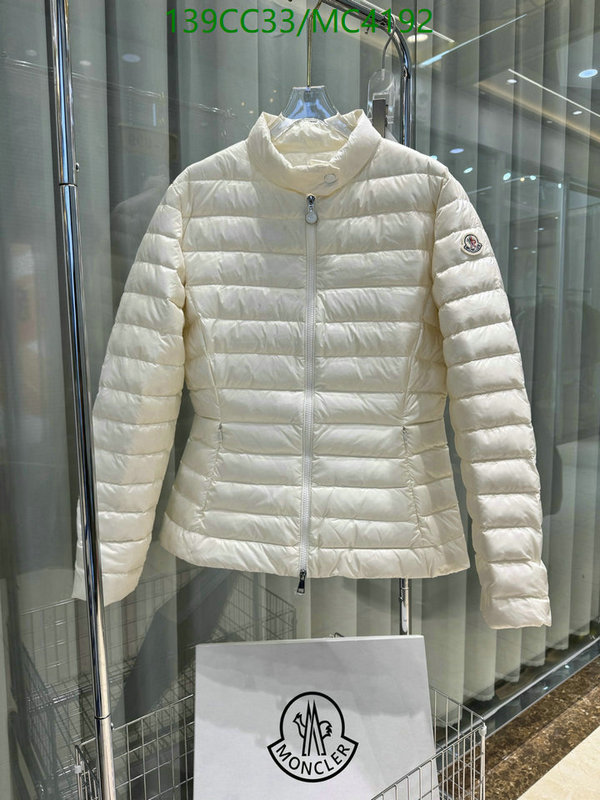 Moncler-Down jacket Women Code: MC4192 $: 139USD