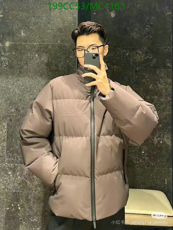 Moncler-Down jacket Men Code: MC4183 $: 199USD