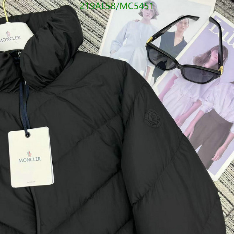 Moncler-Down jacket Women Code: MC5451 $: 219USD