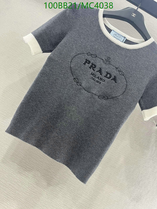 Prada-Clothing Code: MC4038 $: 100USD