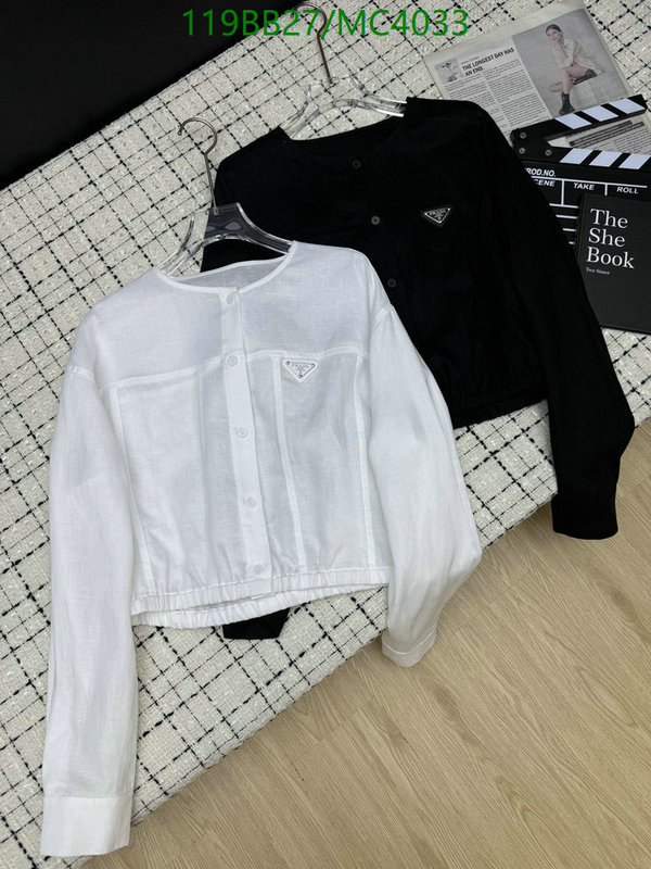 Prada-Clothing Code: MC4033 $: 119USD