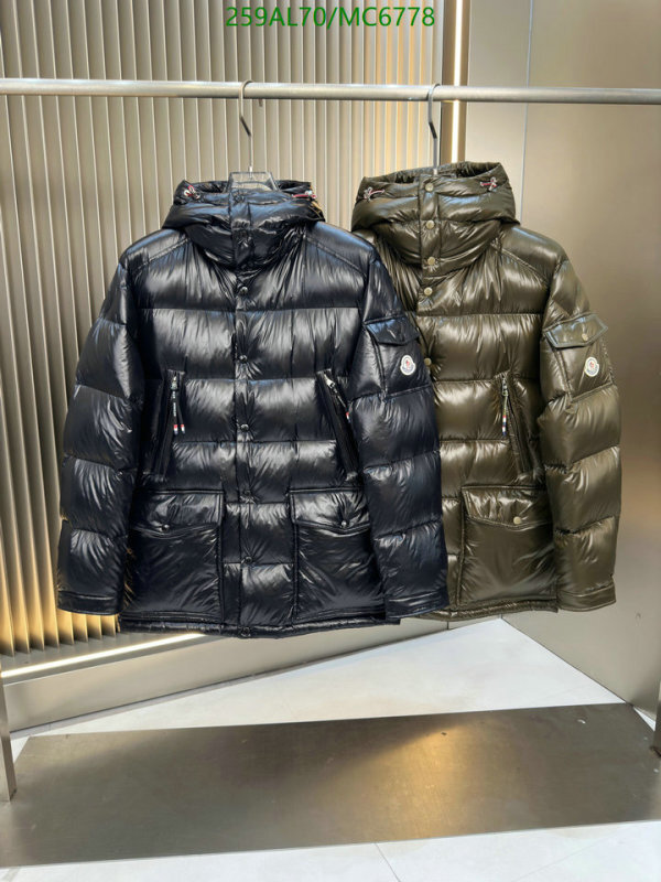 Moncler-Down jacket Men Code: MC6778 $: 259USD