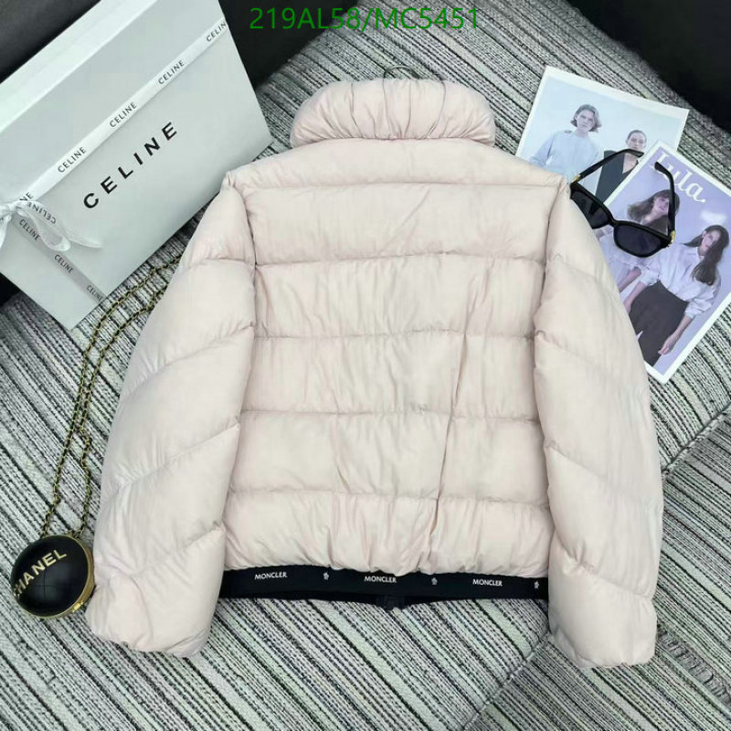 Moncler-Down jacket Women Code: MC5451 $: 219USD
