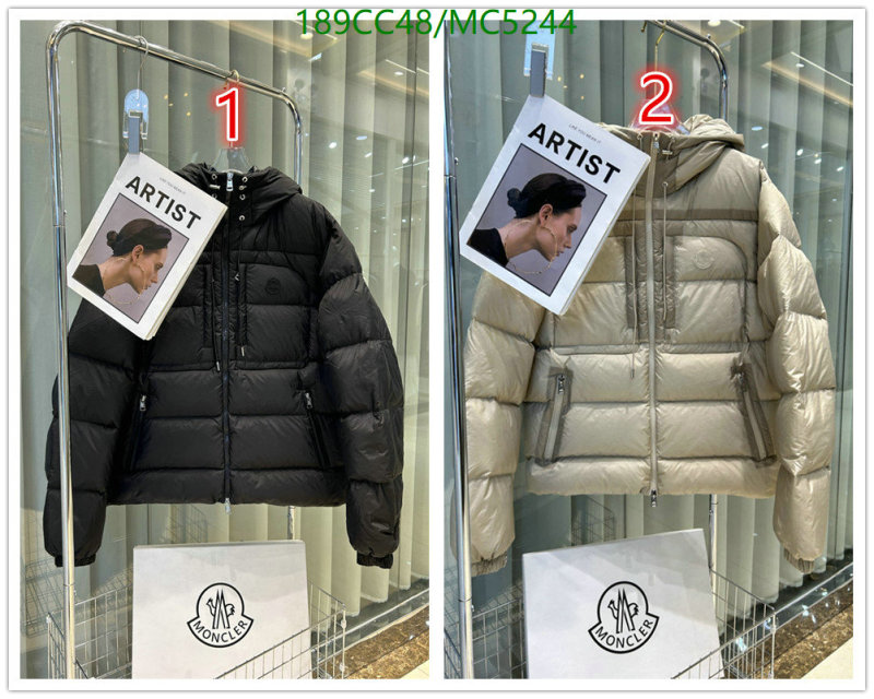 Moncler-Down jacket Men Code: MC5244 $: 189USD