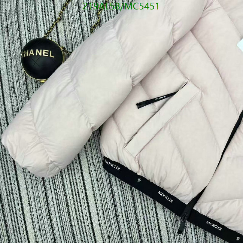 Moncler-Down jacket Women Code: MC5451 $: 219USD