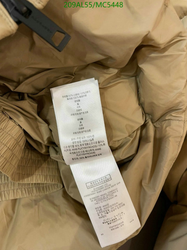 Burberry-Down jacket Women Code: MC5448 $: 209USD