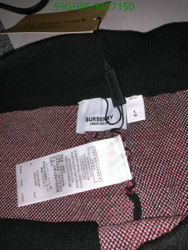 Burberry-Clothing Code: MC7150 $: 59USD