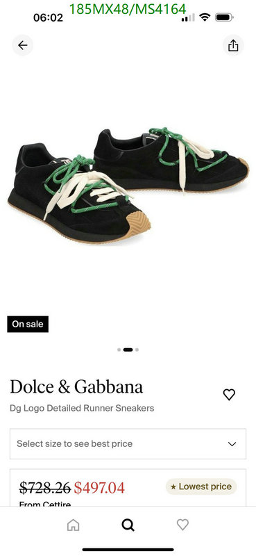 D&G-Men shoes Code: MS4164 $: 185USD