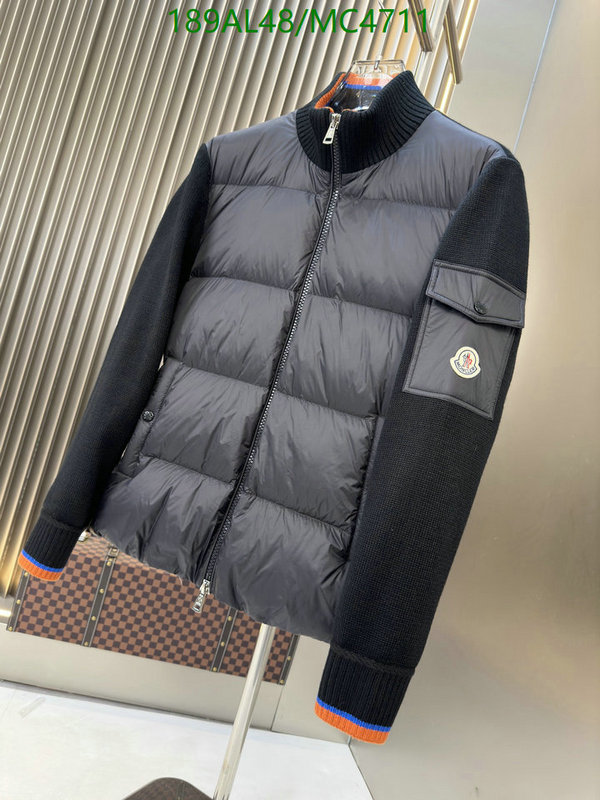 Moncler-Down jacket Men Code: MC4711 $: 189USD
