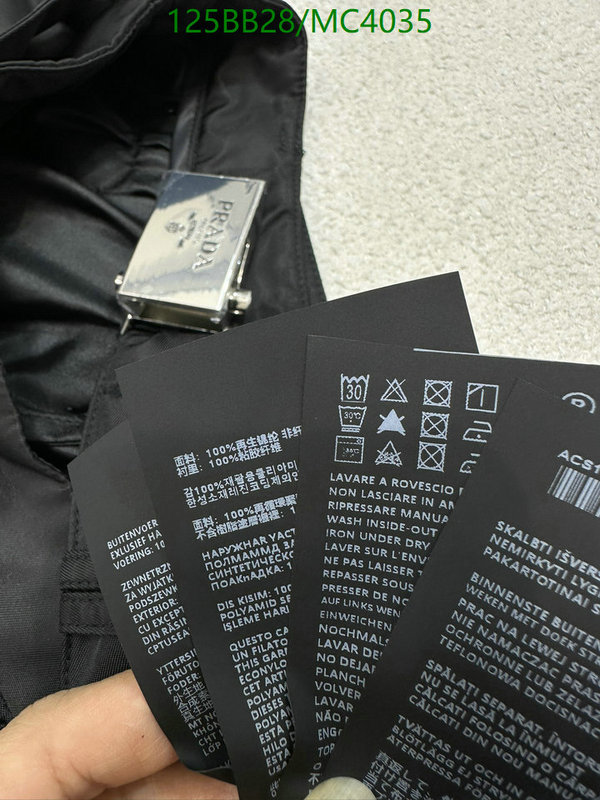 Prada-Clothing Code: MC4035 $: 125USD