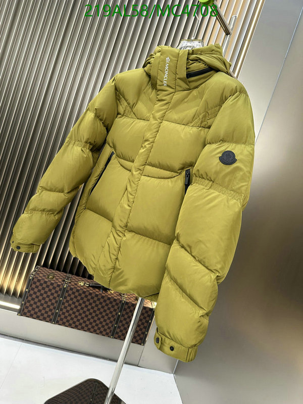 Moncler-Down jacket Men Code: MC4708 $: 219USD