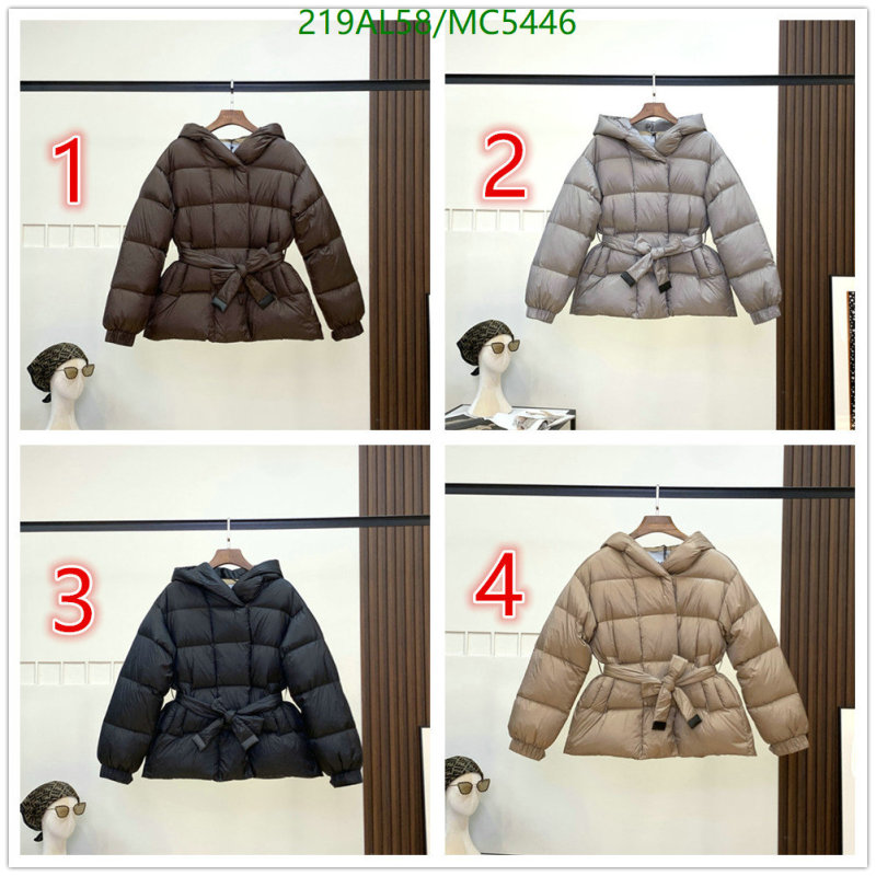 MaxMara-Down jacket Women Code: MC5446 $: 219USD