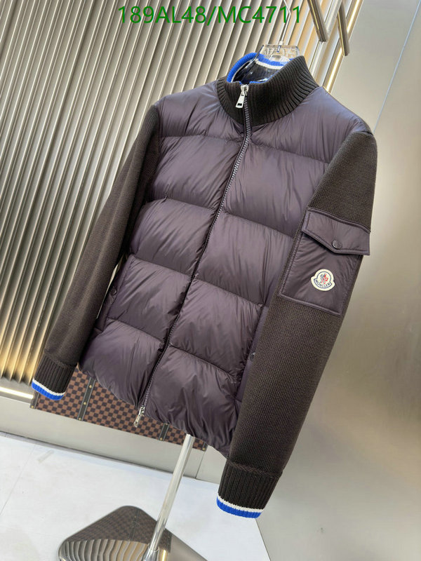 Moncler-Down jacket Men Code: MC4711 $: 189USD