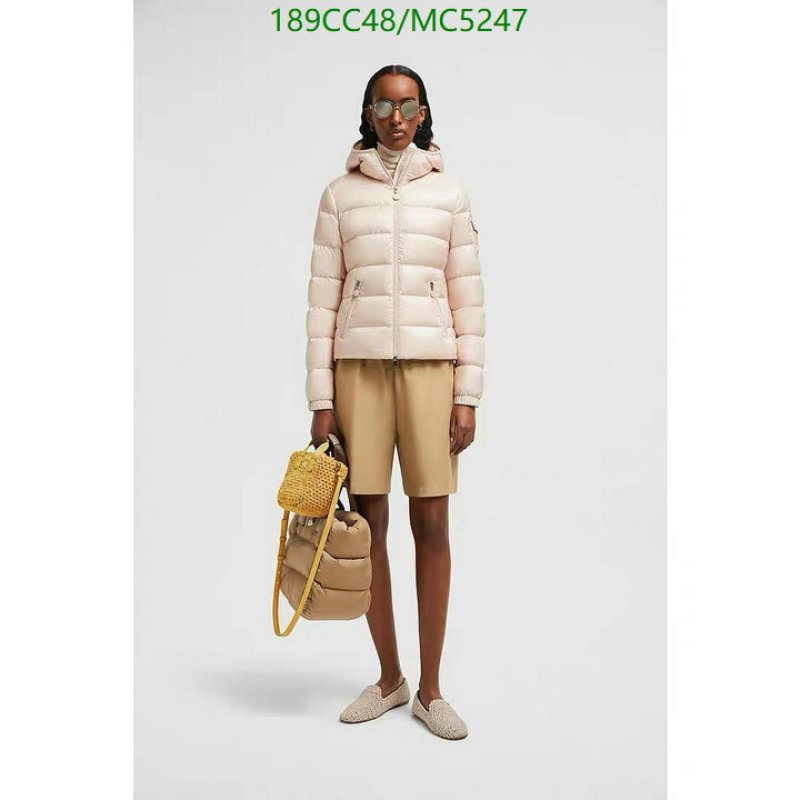 Moncler-Down jacket Women Code: MC5247 $: 189USD