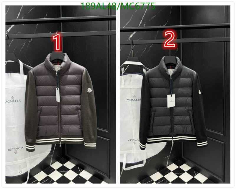 Moncler-Down jacket Men Code: MC6775 $: 189USD