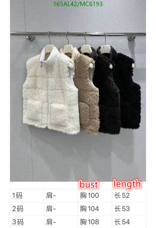 Moncler-Down jacket Women Code: MC6193 $: 165USD