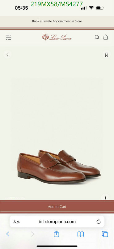 Loro Piana-Men shoes Code: MS4277 $: 219USD