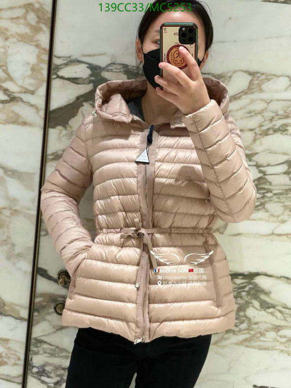 Moncler-Down jacket Women Code: MC5253 $: 139USD