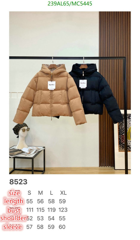 MaxMara-Down jacket Women Code: MC5445 $: 239USD