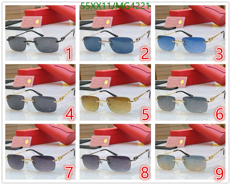 Cartier-Glasses Code: MG4221 $: 55USD