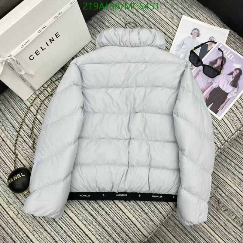 Moncler-Down jacket Women Code: MC5451 $: 219USD