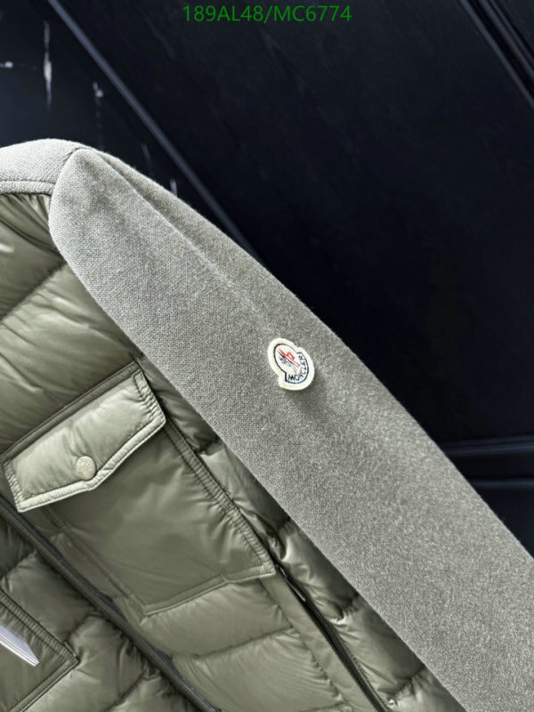 Moncler-Down jacket Men Code: MC6774 $: 189USD