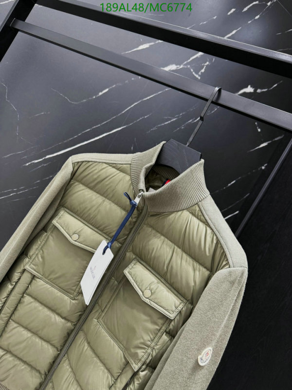 Moncler-Down jacket Men Code: MC6774 $: 189USD