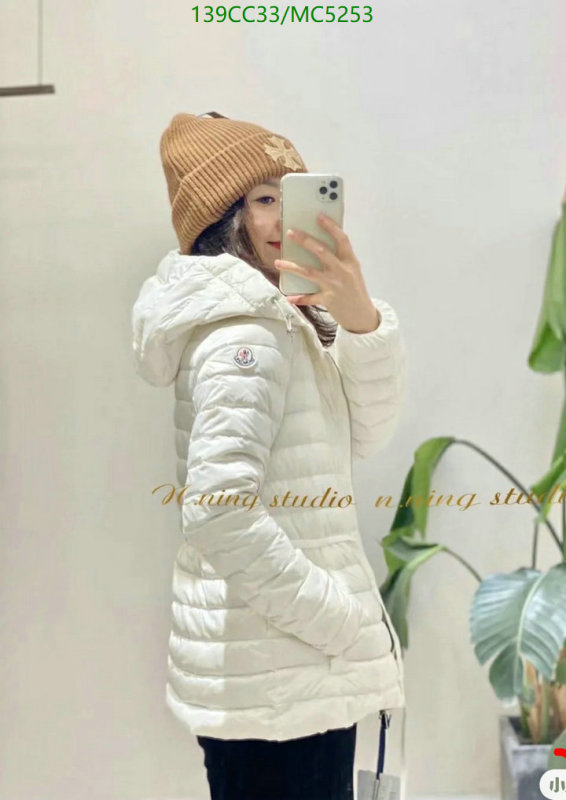 Moncler-Down jacket Women Code: MC5253 $: 139USD