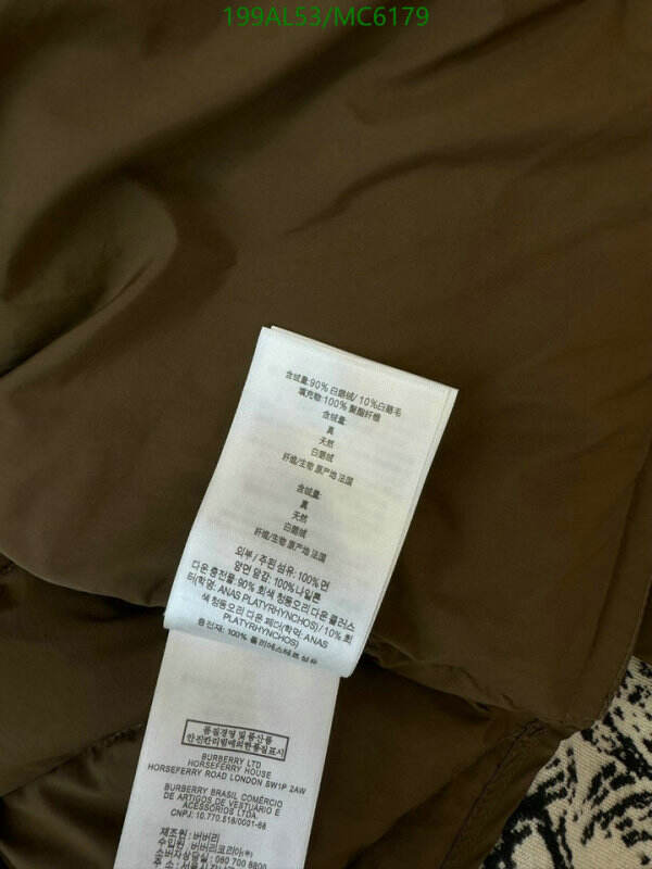 Burberry-Down jacket Women Code: MC6179 $: 199USD