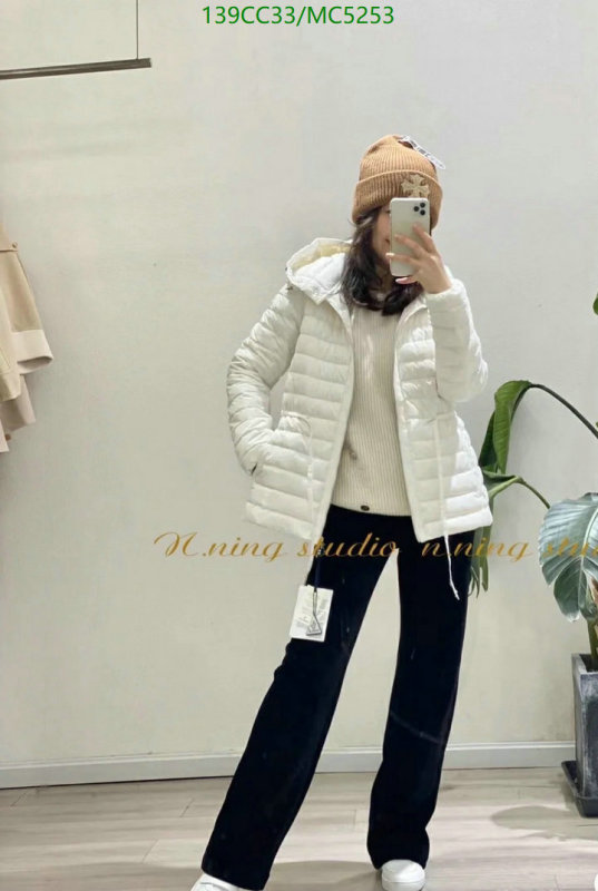Moncler-Down jacket Women Code: MC5253 $: 139USD