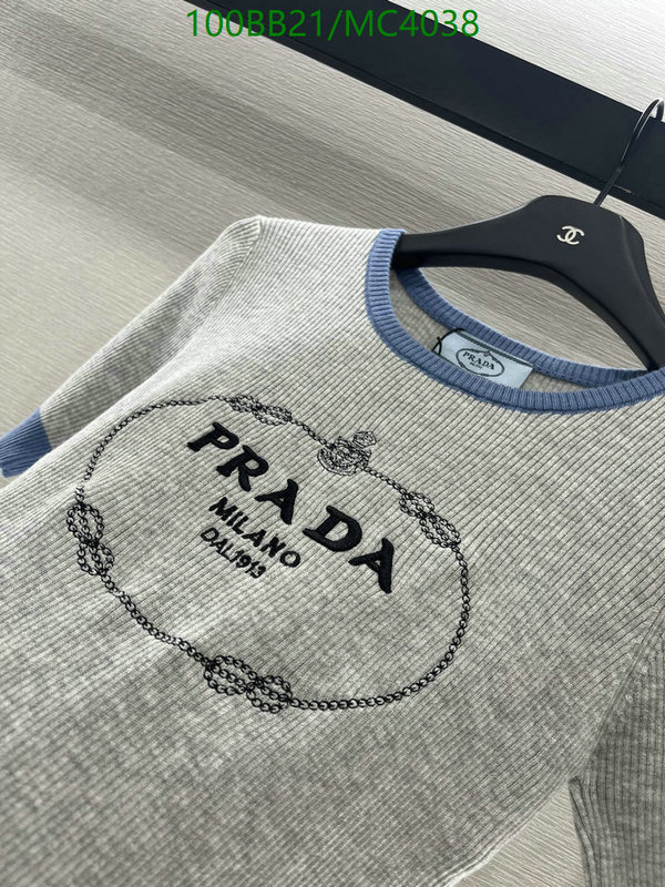 Prada-Clothing Code: MC4038 $: 100USD